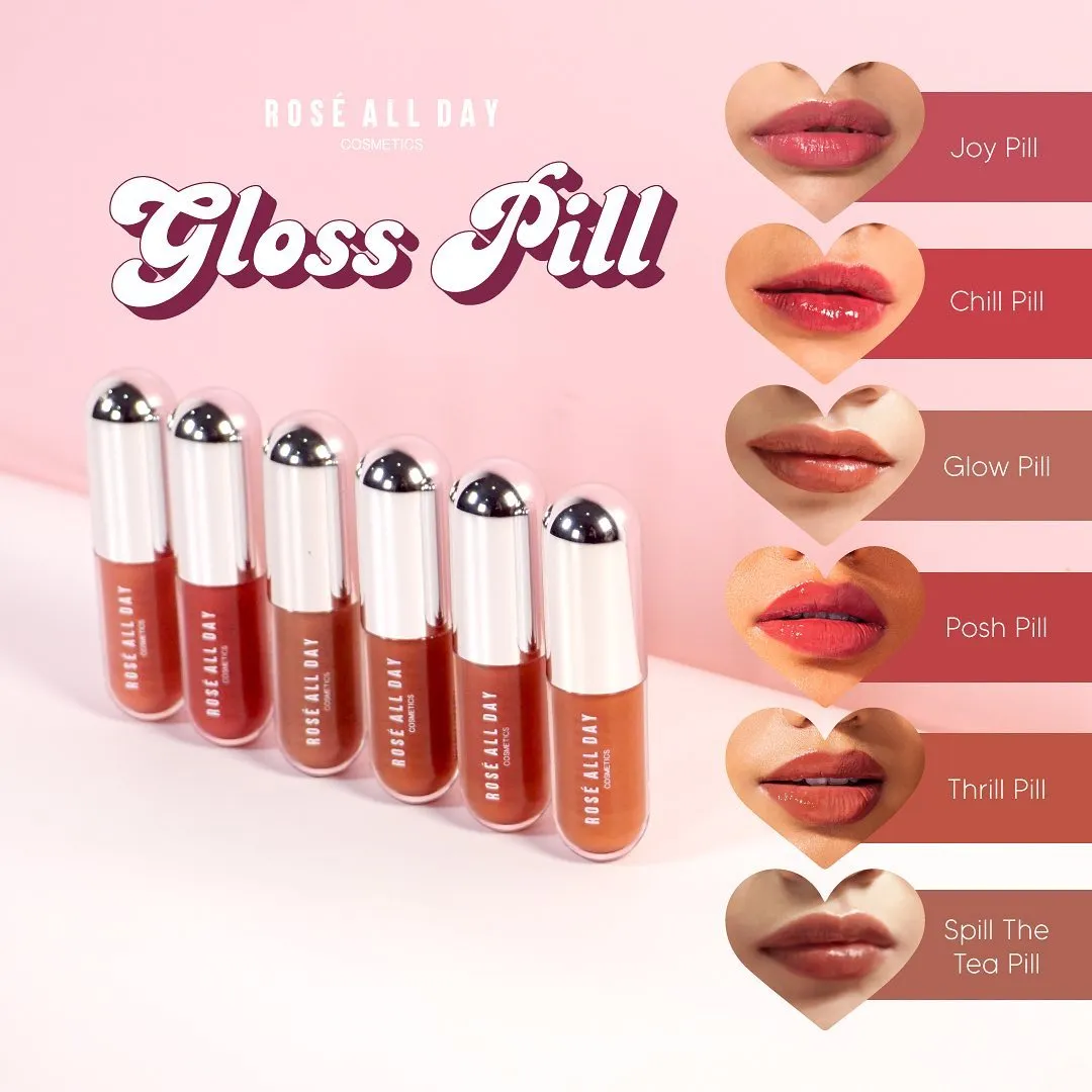 ROSE ALL DAY Lip Gloss - Posh Pill - Raena Beauty | Platform Reseller ...